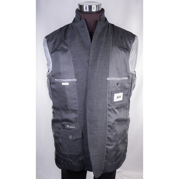 Joseph Abboud Heritage COMERO Sport Coat Men Size 46L Gray Wool/Cotton 2 Button - Picture 9 of 14